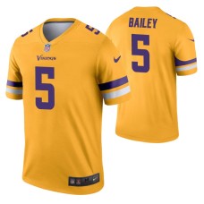 Men Dan Bailey Minnesota Vikings Jersey Gold Inverted Legend Edition