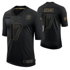 Green Bay Packers #17 Davante Adams Black 2020 Salute To Service Limited Jersey