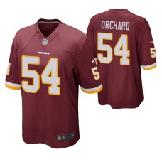 Men Nate Orchard Washington Redskins Burundy Game Jersey