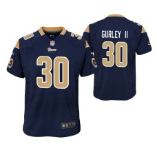 Youth Los Angeles Rams #30 Todd Gurley II Navy Nike Team Color Game Jersey