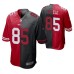 Men San Francisco 49ers George Kittle #85 Split Red Black Two Tone Game Jersey