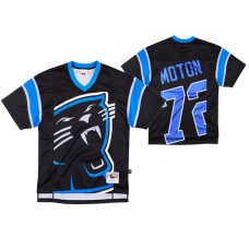 Carolina Panthers #72 Taylor Moton Big Face Black Jersey