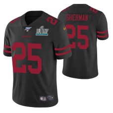 Richard Sherman San Francisco 49ers Super Bowl LIV Men Black Vapor Limited Jersey