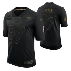 San Francisco 49ers Nick Bosa #97 Black Limited 2020 Salute To Service Jersey