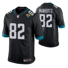 Jacksonville Jaguars #82 Chris Manhertz Black Game Jersey