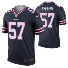 Buffalo Bills AJ Epenesa Inverted Legend #57 Navy Jersey