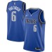 Men's Dallas Mavericks #6 Kristaps Porzingis Nike Blue 2020-21 Swingman Stitched Jersey