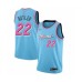 Men's Miami Heat #22 Jimmy Butler Swingman Blue Basketball Stitched Jersey - 2019 20 City Edition