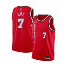 Men's Portland Trail Blazers #7 Brandon Roy Authentic Red Hardwood Classics Basketball Stitched Jersey