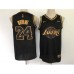 Men's Los Angeles Lakers #24 Kobe Bryant Black Gold Swingman Basketball Stitched Jersey