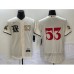 Men's Texas Rangers #53 Adolis Garcia Number Cream 2023 City Connect Flex Base Stitched Jersey