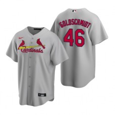 Men's Nike St. Louis Cardinals #46 Paul Goldschmidt Gray Road Stitched Baseball Jersey