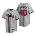 Men's Nike Atlanta Braves #40 Mike Soroka Gray Road Stitched Baseball Jersey