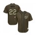 Men's Washington Nationals #22 Juan Soto Authentic Green Salute to Service Baseball Jersey