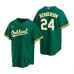 Men's Nike Oakland Athletics #24 Rickey Henderson Green Alternate Stitched Baseball Jersey