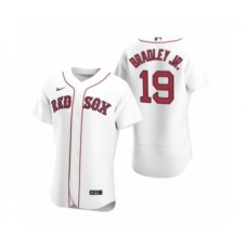 Men's Boston Red Sox #19 Jackie Bradley Jr. Nike White Authentic 2020 Home Stitched Jersey