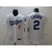 Men's Los Angeles Dodgers #2 Lasorda Nike White Stitched Jersey