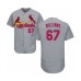 Men's St. Louis Cardinals #67 Justin Williams Grey Road Flex Base Authentic Collection Baseball Player Stitched Jersey