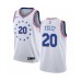 Men's Nike Philadelphia 76ers #22 Wilson Chandler White Swingman Jersey - Earned Edition