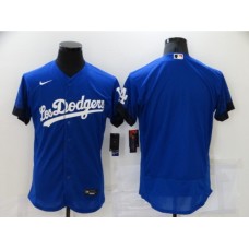 Men's Los Angeles Dodgers Blank Blue Elite City Player Stitched Jersey