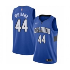 Men's Orlando Magic #44 Jason Williams Authentic Blue Finished Basketball Stitched Jersey - Statement Edition