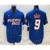 Men's Puerto Rico Baseball #9 Javier Baez 2023 Blue World Baseball Classic Stitched Jerseys