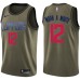 Men's Nike Los Angeles Clippers #12 Luc Mbah a Moute Swingman Green Salute to Service NBA Jersey