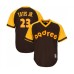 Men's San Diego Padres #23 Fernando Tatis Jr. Replica Brown Alternate Cooperstown Cool Base Baseball Jersey