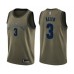 Men's Memphis Grizzlies #3 Grayson Allen Swingman Green Salute to Service Basketball Jersey