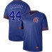 Men's Nike Atlanta Braves #44 Hank Aaron Royal Authentic Cooperstown Collection Stitched Baseball Jersey