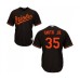 Men's Baltimore Orioles #35 Dwight Smith Jr. Replica Black Alternate Cool Base Baseball Jersey