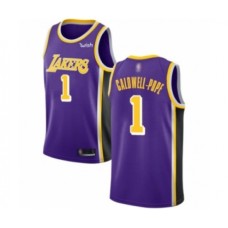 Men's Los Angeles Lakers #1 Kentavious Caldwell-Pope Authentic Purple Basketball Jerseys - Icon Edition