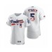 Men's Corey Seager #5 Los Angeles Dodgers White 2020 Stars & Stripes 4th of July Stitched Jersey