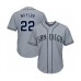 Men's San Diego Padres #22 Josh Naylor Authentic Grey Road Cool Base Baseball Player Stitched Jersey