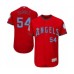 Men's Los Angeles Angels of Anaheim #54 Jose Suarez Authentic Red 2016 Father's Day Fashion Flex Base Baseball Player Stitched Jersey