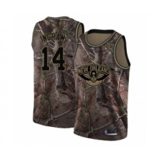 Men's New Orleans Pelicans #14 Brandon Ingram Swingman Camo Realtree Collection Basketball Jersey