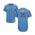 Men's Tampa Bay Rays #35 Nate Lowe Light Blue Flexbase Authentic Collection Baseball Player Stitched Jersey