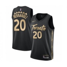 Men's Toronto Raptors #20 Dewan Hernandez Swingman Black Basketball Stitched Jersey - 2019 20 City Edition