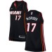 Men's Nike Miami Heat #17 Rodney McGruder Swingman Black NBA Jersey - Icon Edition