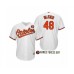 Men's Baltimore Orioles 2019 Armed Forces Day #48 Richard Bleier White Stitched Jersey