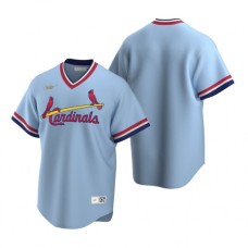 Men's Nike St. Louis Cardinals Blank Light Blue Cooperstown Collection Road Stitched Baseball Jersey