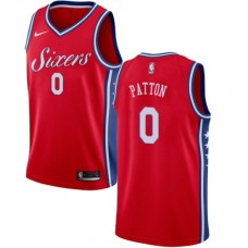 Men's Nike Philadelphia 76ers #0 Justin Patton Swingman Red NBA Jersey Statement Edition