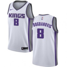 Men's Nike Sacramento Kings #8 Bogdan Bogdanovic Swingman White NBA Jersey - Association Edition