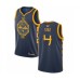 Men's Golden State Warriors #4 Quinn Cook Swingman Navy Blue Basketball 2019 Basketball Finals Bound Jersey - City Edition