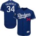 Men's Majestic Los Angeles Dodgers #34 Fernando Valenzuela Royal Blue Flexbase Authentic Collection 2018 World Series MLB Jersey