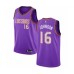 Men's Phoenix Suns #16 Tyler Johnson Authentic Purple Basketball Jersey - 2018 19 City Edition