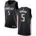 Men's Nike Washington Wizards #5 Juwan Howard Swingman Black NBA Jersey - City Edition