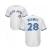 Men's Toronto Blue Jays #28 Billy McKinney Replica White Home Baseball Jersey