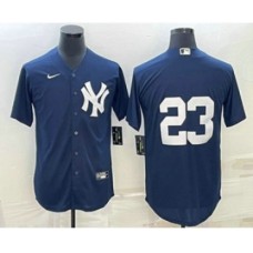 Men's New York Yankees #23 Don Mattingly Black Stitched Nike Cool Base Throwback Jersey