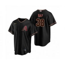 Men's Arizona Diamondbacks #38 Robbie Ray Nike Black Replica Alternate Stitched Jersey